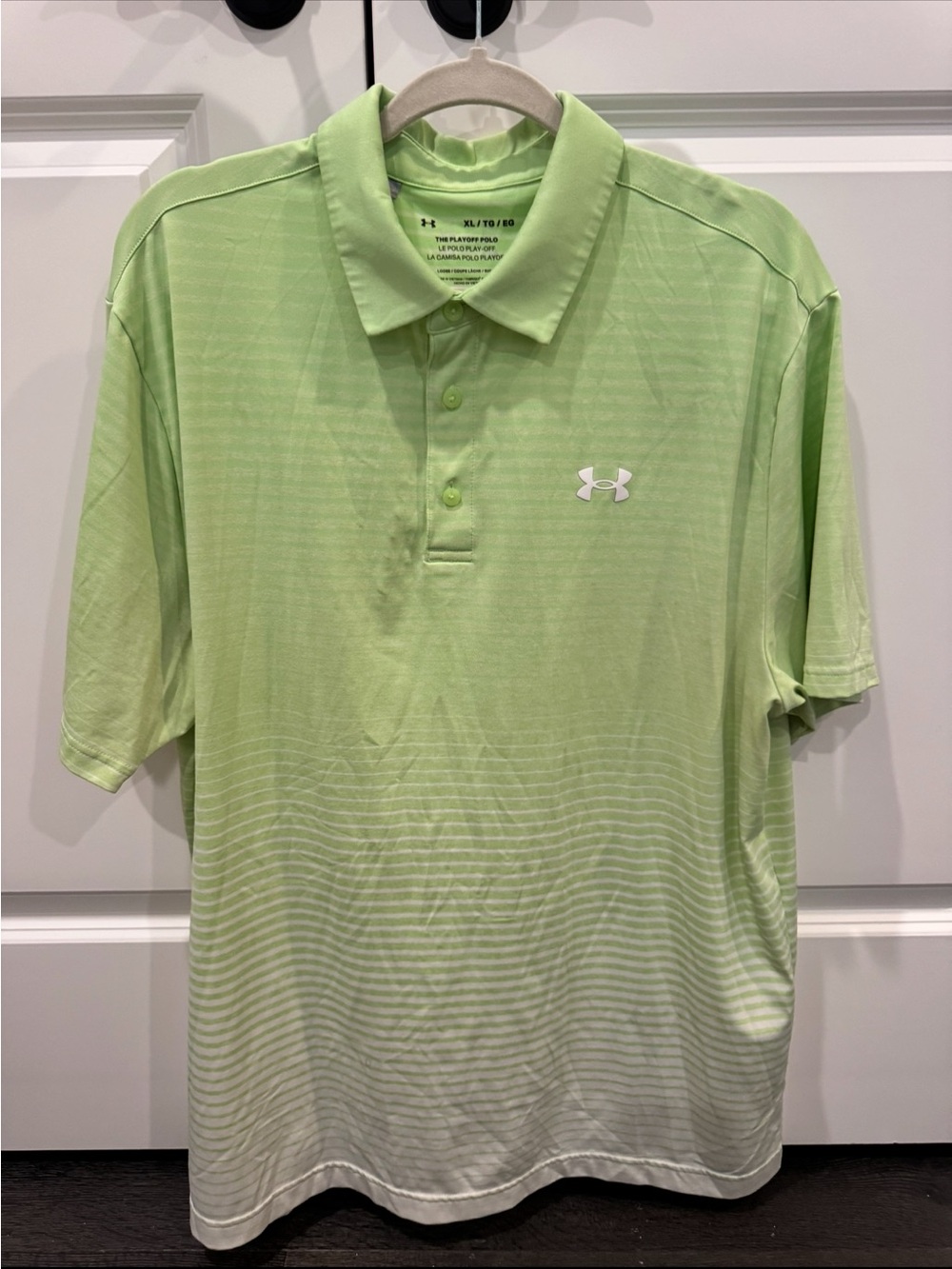 Under Armour Men’s Light Green Fade Polo Shirt